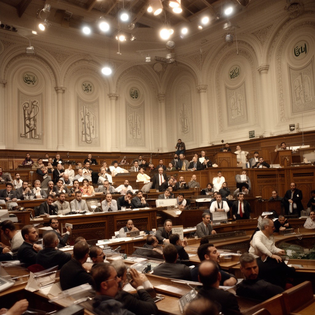 AI-generated illustration of Ottoman Parliament