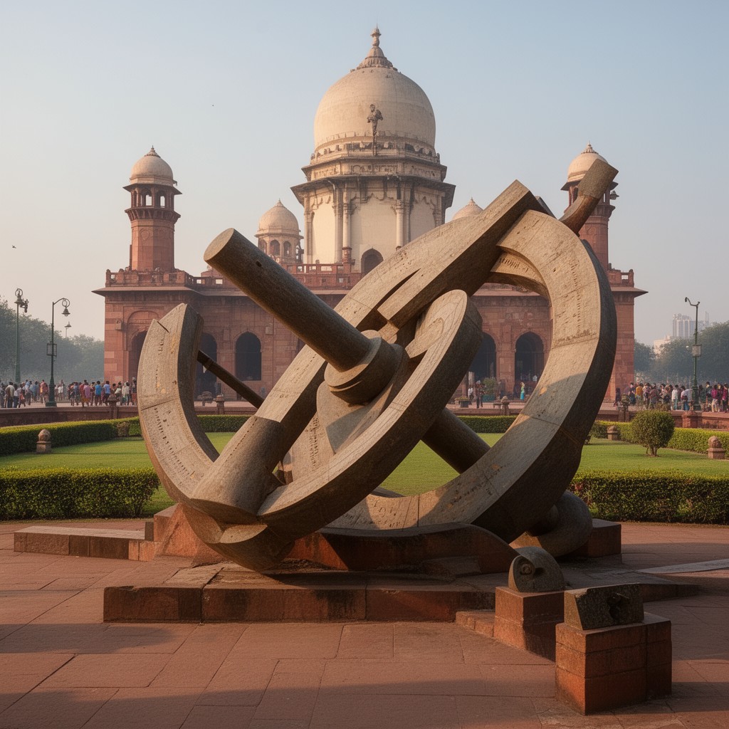 AI-generated illustration of Jantar Mantar, New Delhi