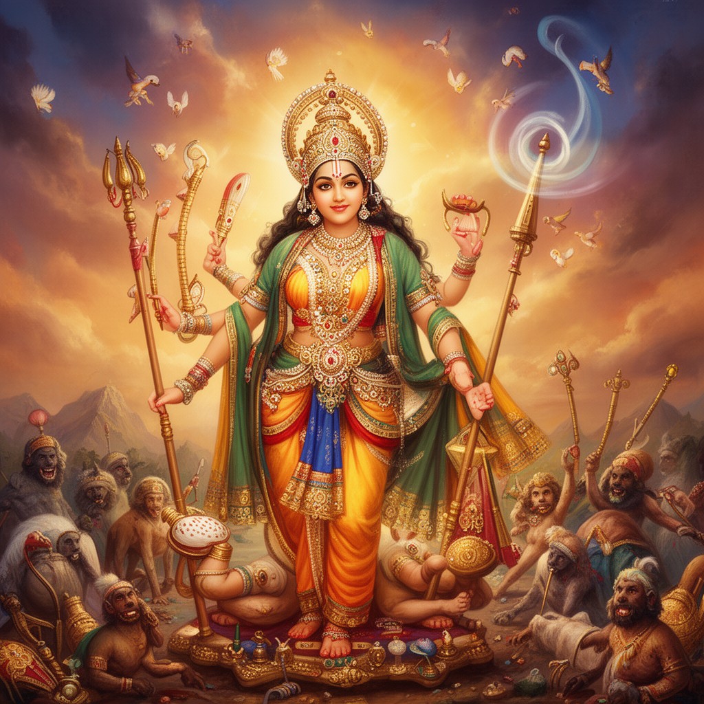 AI-generated illustration of Devi