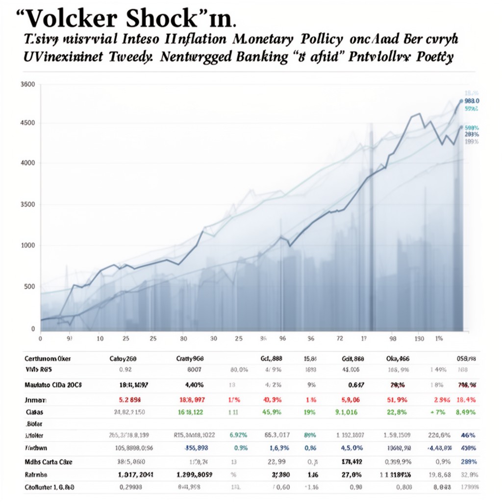 AI-generated illustration of the "Volcker shock" in U.S. monetary policy