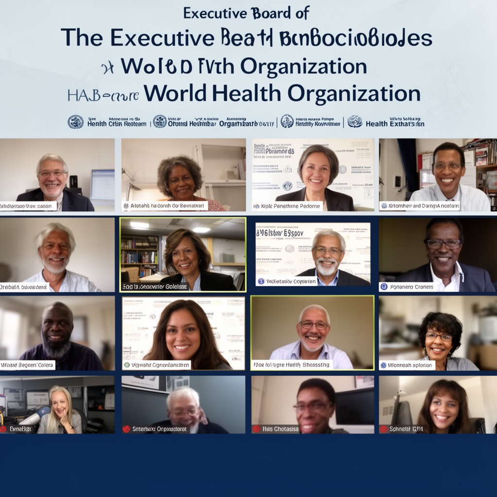 AI-generated illustration of Executive Board of the World Health Organization