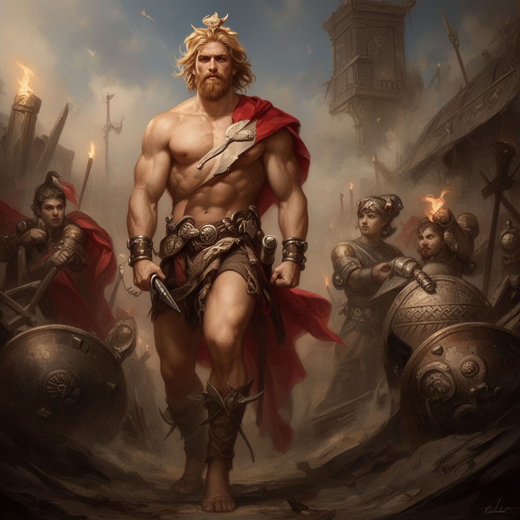 AI-generated illustration of Heracles