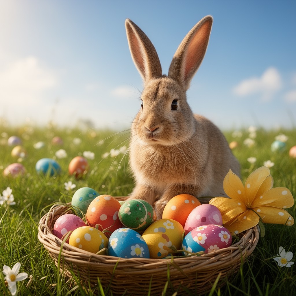 AI-generated illustration of Easter Bunny