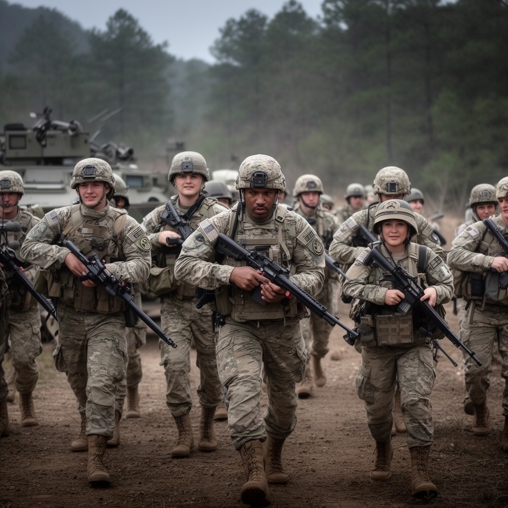 AI-generated illustration of 1st Ranger Battalion