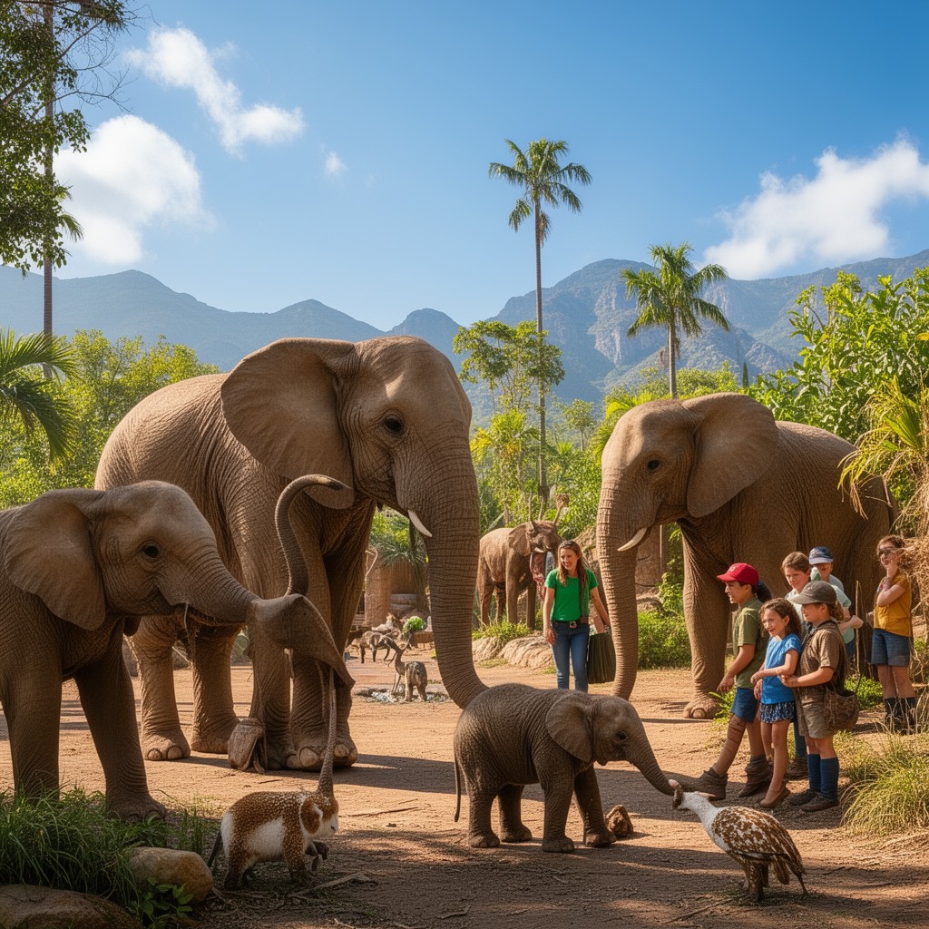 AI-generated illustration of Elephant Odyssey