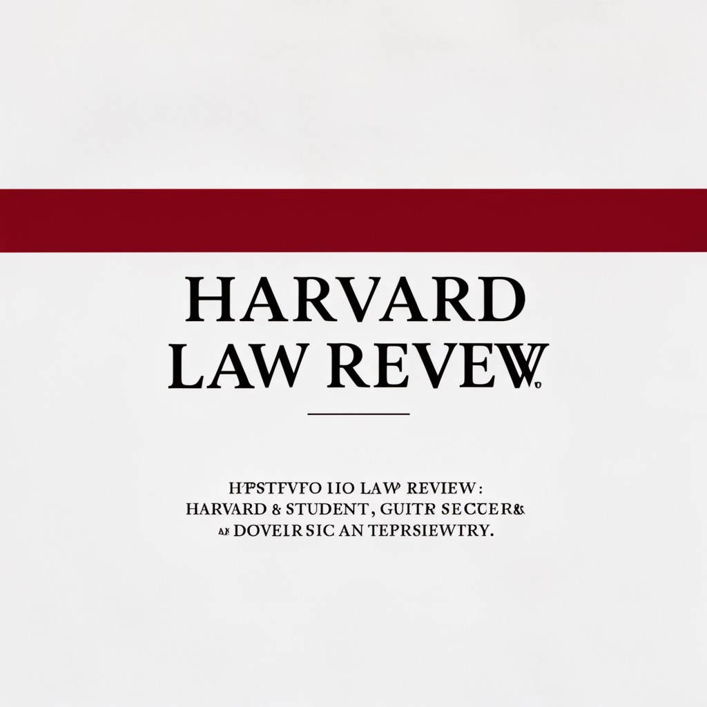 AI-generated illustration of Harvard Law Review