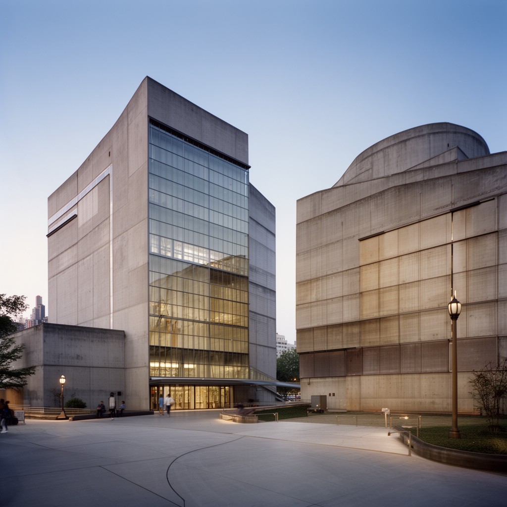 AI-generated illustration of Gwathmey Siegel & Associates Architects