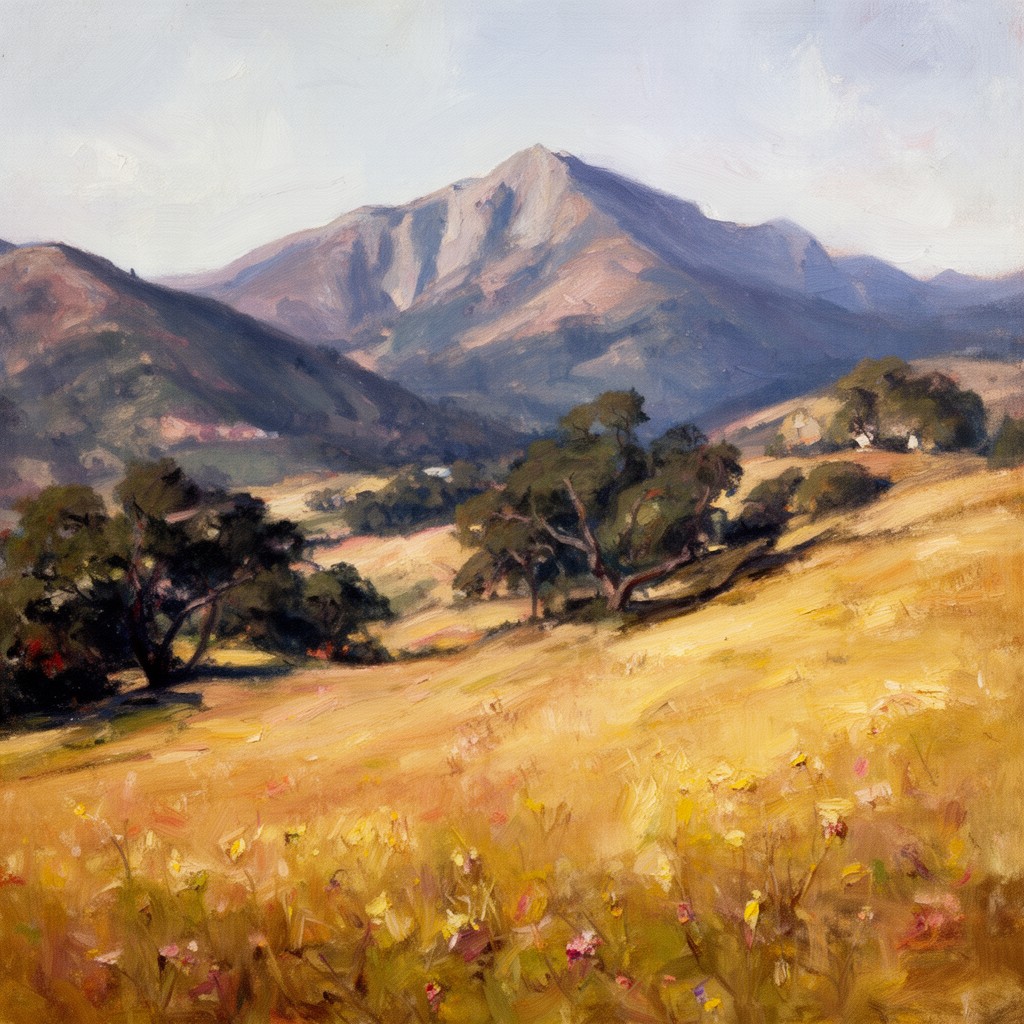 AI-generated illustration of California Impressionism