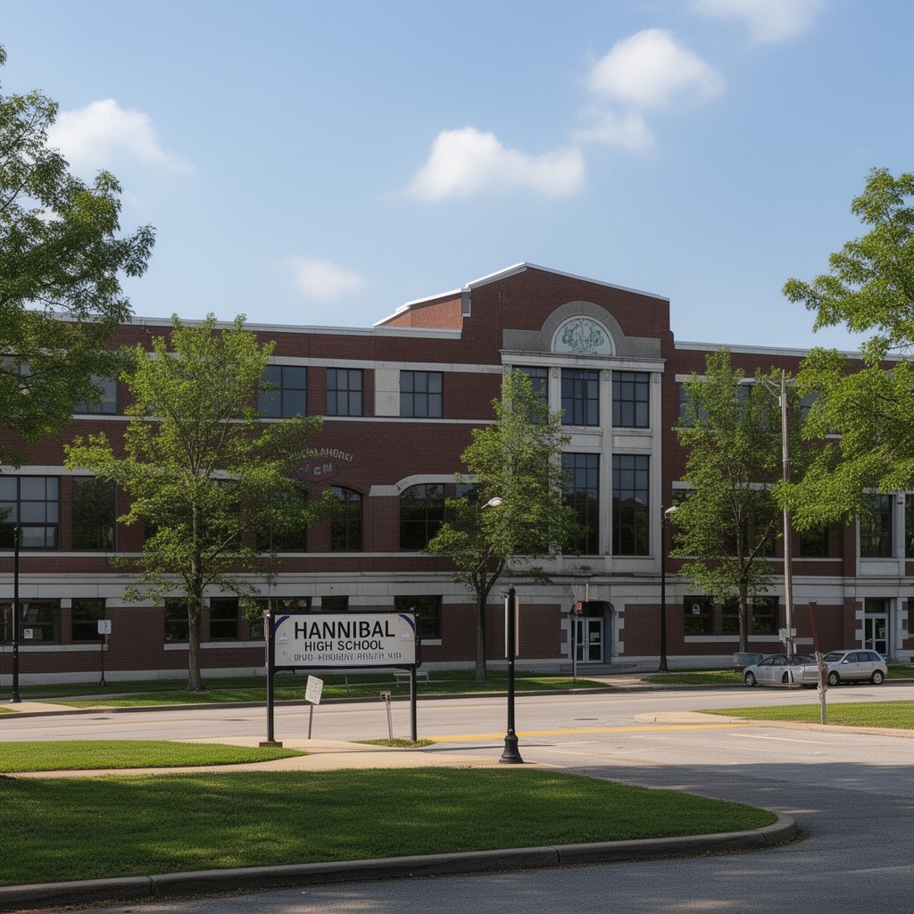 AI-generated illustration of Hannibal High School