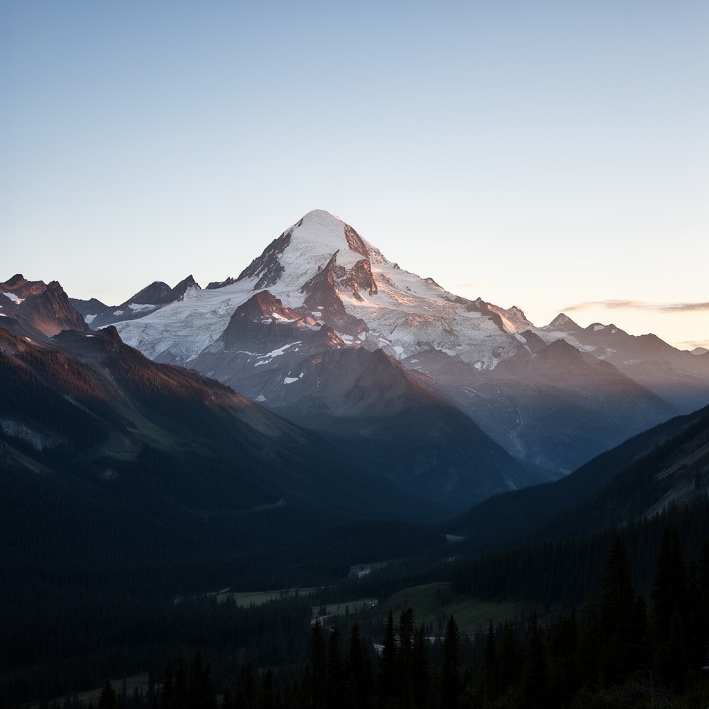 AI-generated illustration of Mount Garibaldi
