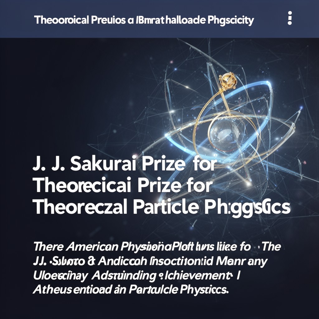 AI-generated illustration of J. J. Sakurai Prize for Theoretical Particle Physics