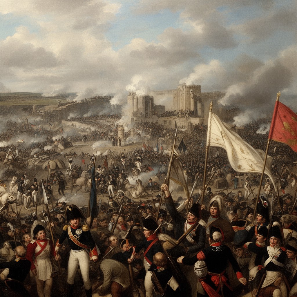 AI-generated illustration of Battle of Leipzig