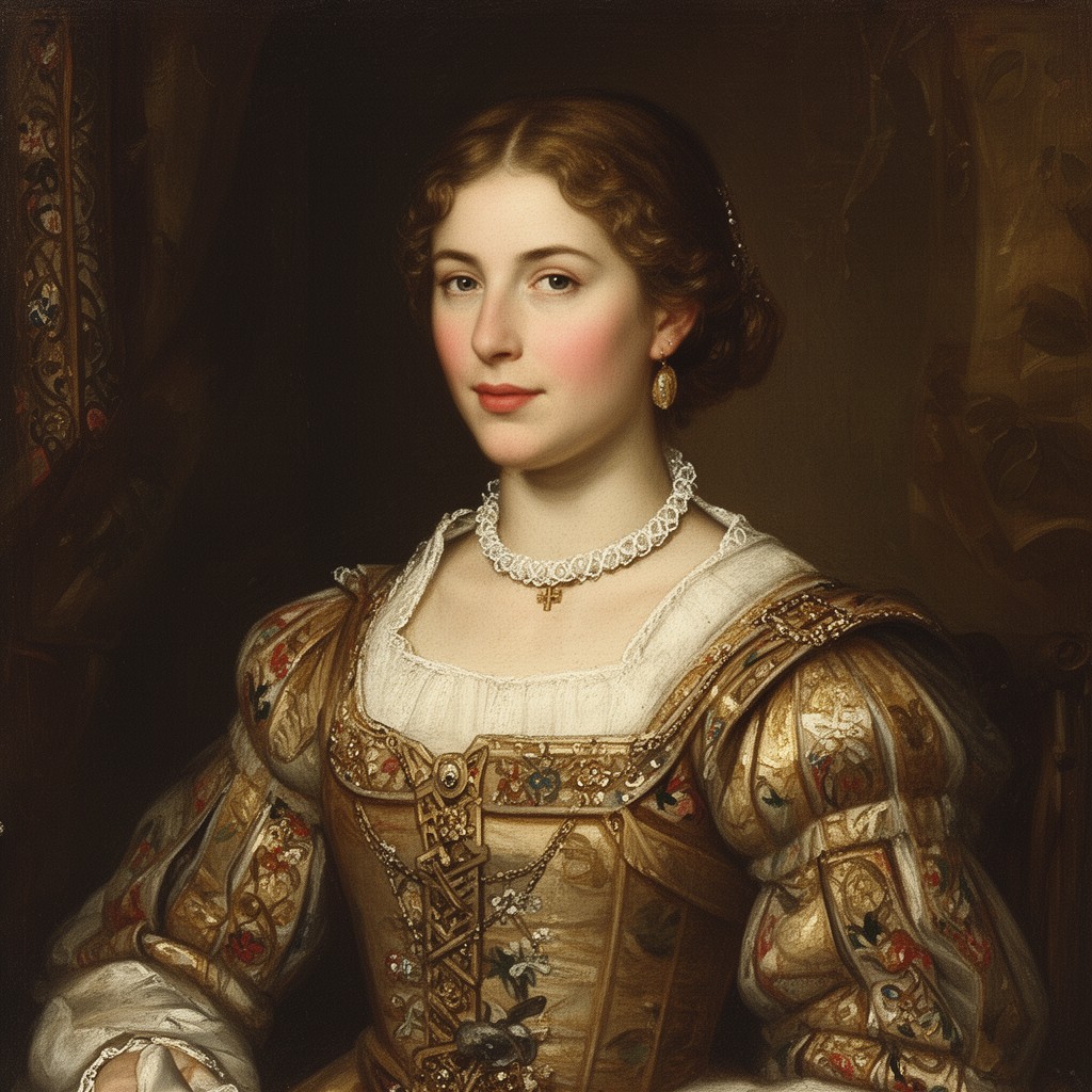 AI-generated illustration of Mary of Scotland, Countess of Boulogne