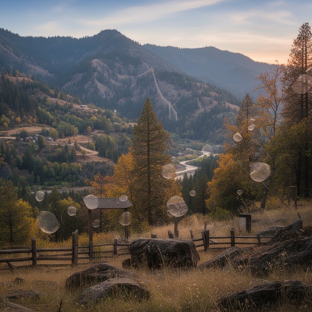 AI-generated illustration of Nevada County, California