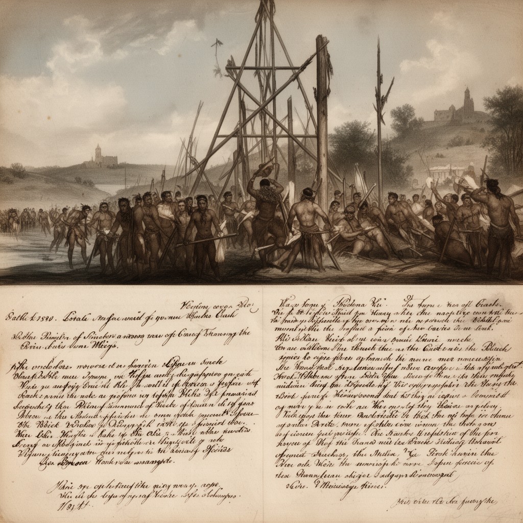 AI-generated illustration of Battle of Bad Axe
