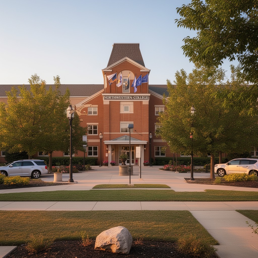 AI-generated illustration of Northwestern College (Iowa)
