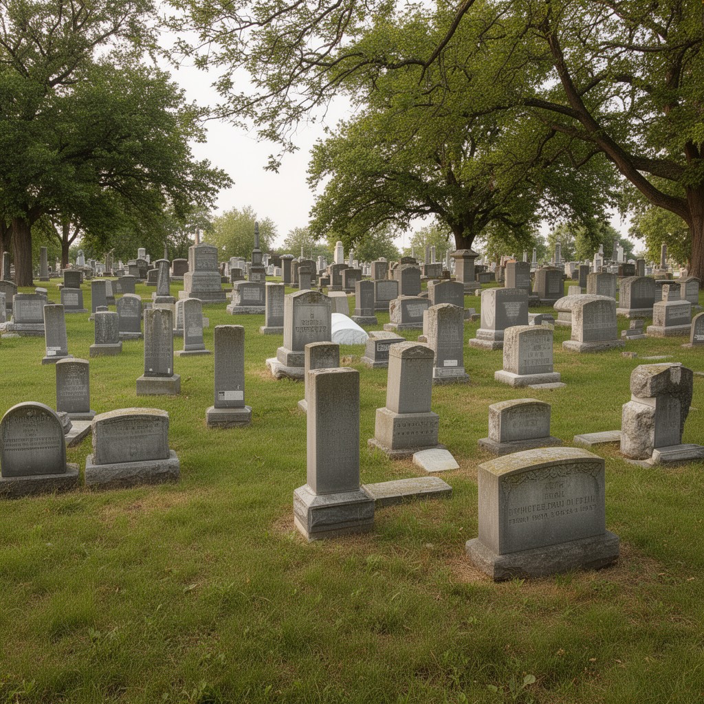 AI-generated illustration of Topeka Cemetery