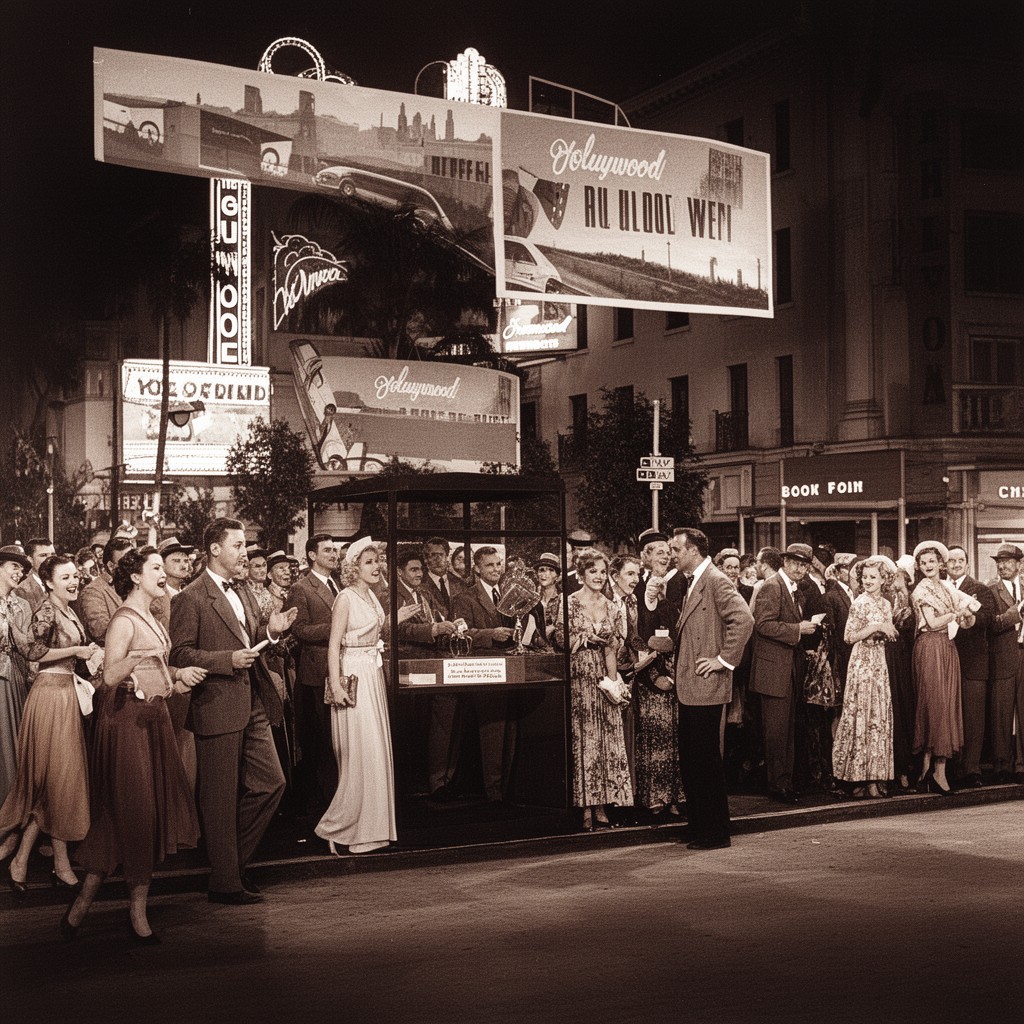AI-generated illustration of Hollywood Golden Age