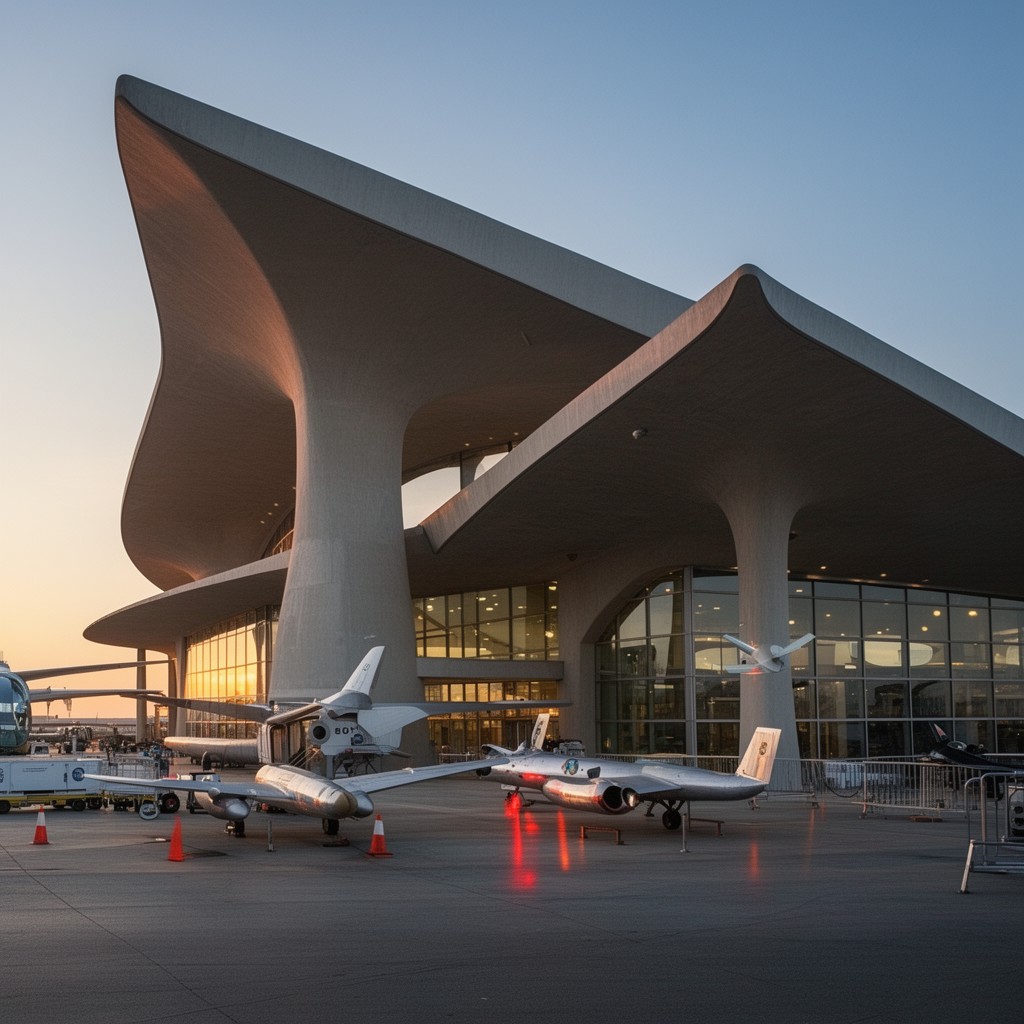AI-generated illustration of TWA Flight Center
