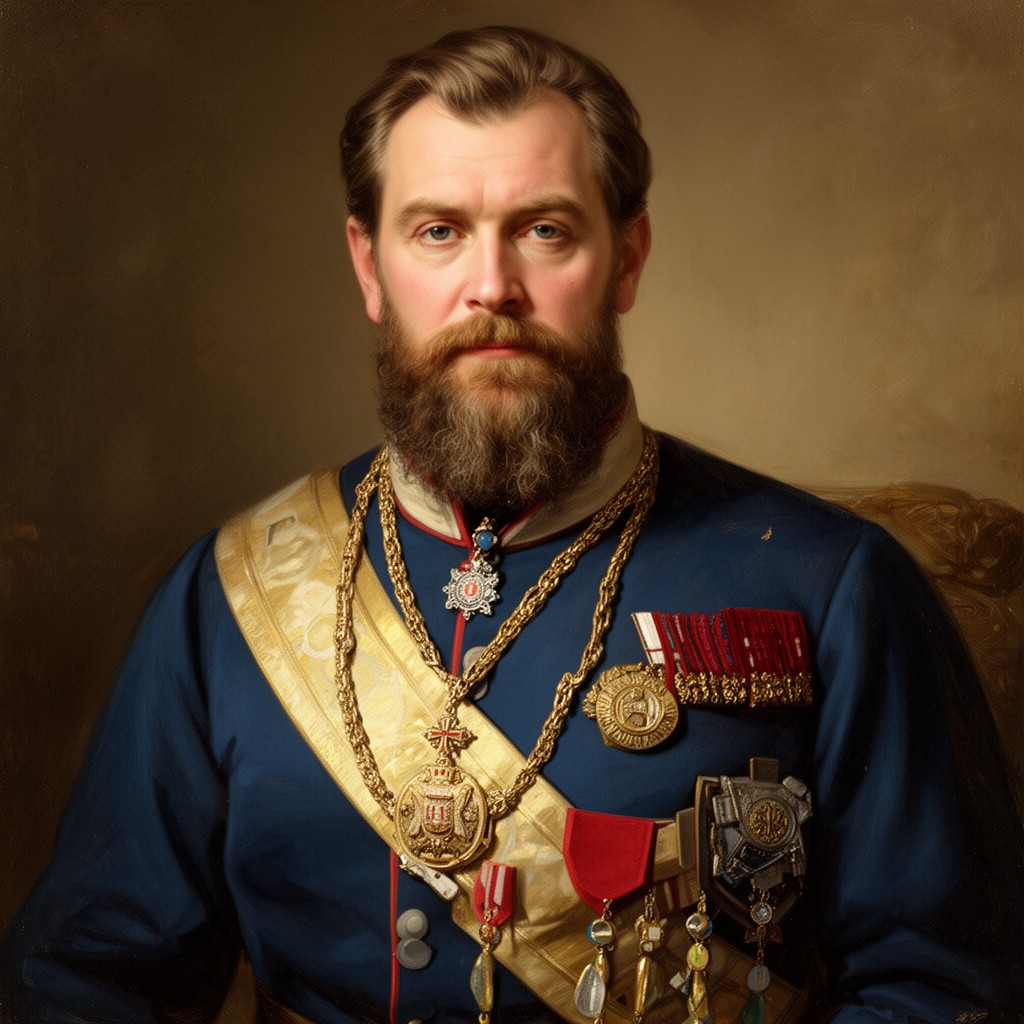 AI-generated illustration of Alexander III of Russia