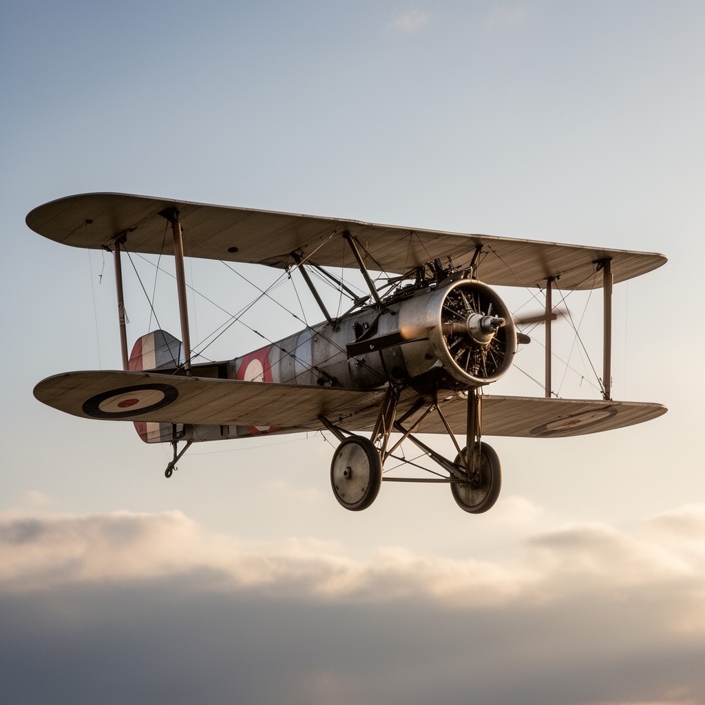 AI-generated illustration of Sopwith Triplane