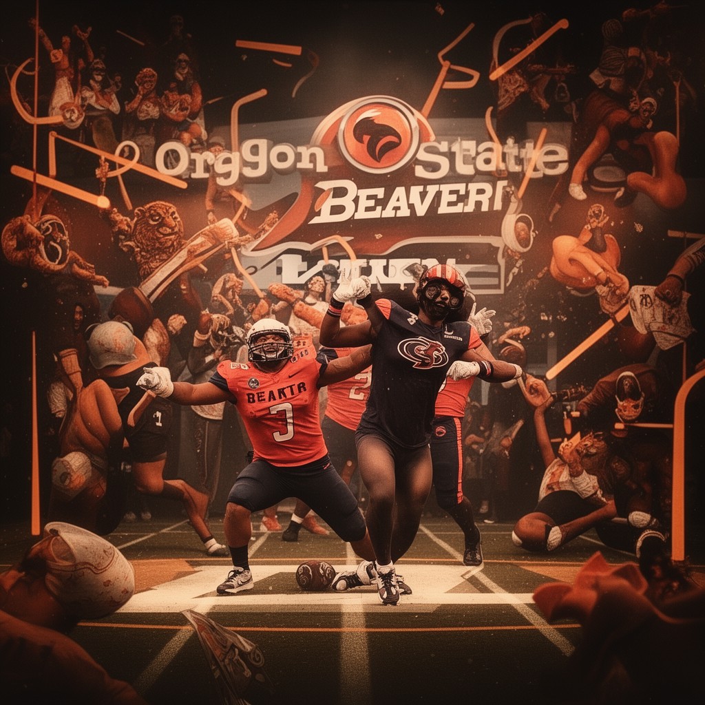 AI-generated illustration of Oregon State Beavers