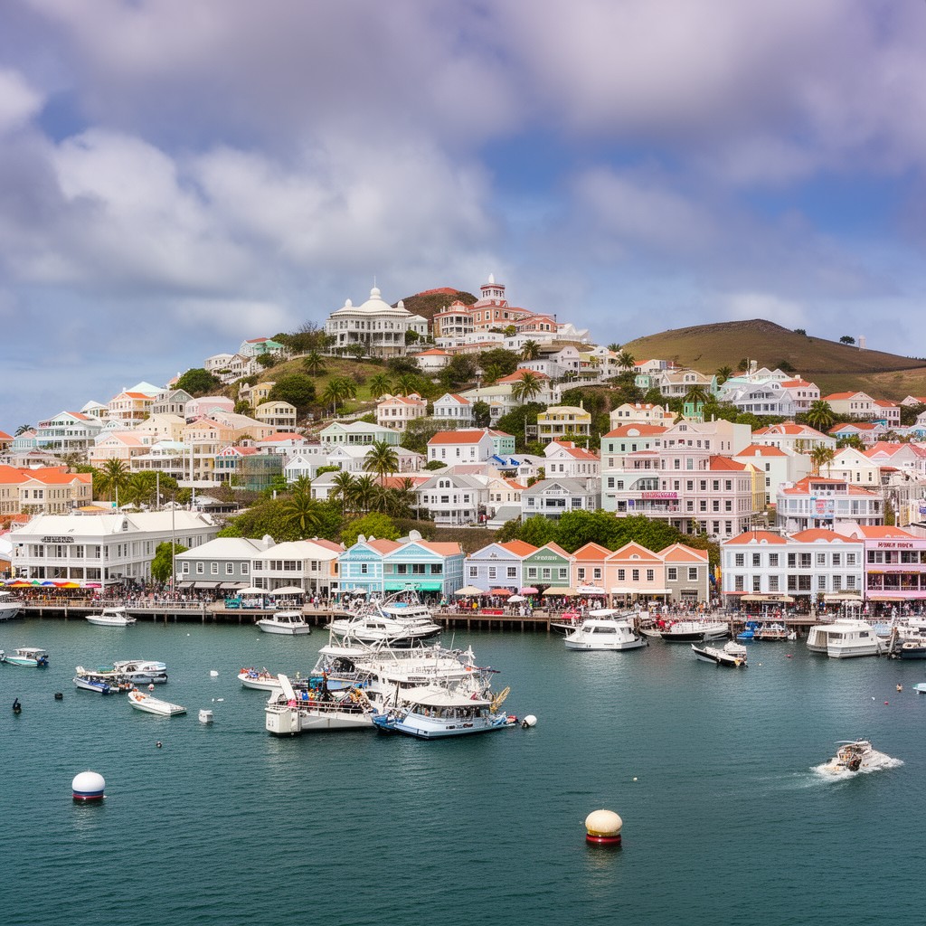 AI-generated illustration of Hamilton, Bermuda