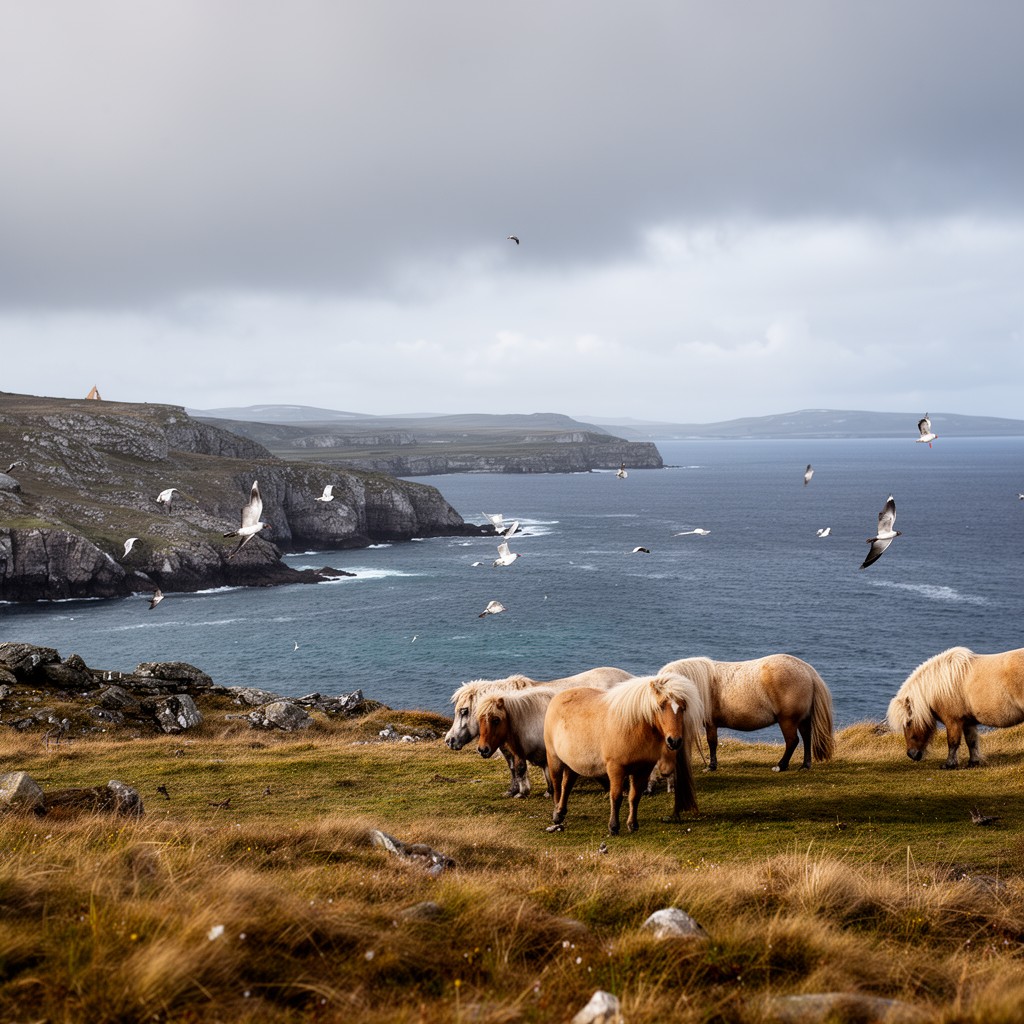 AI-generated illustration of Shetland