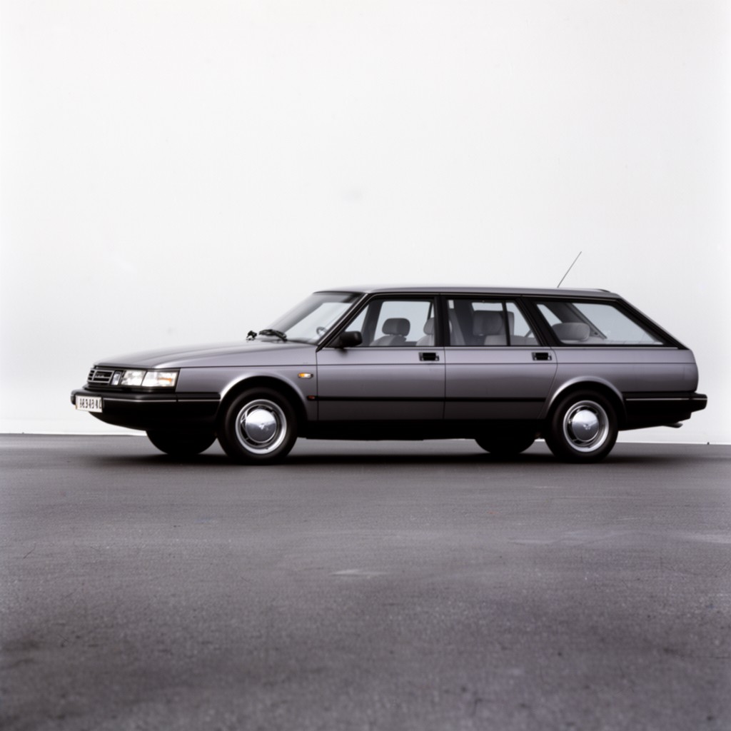 AI-generated illustration of Saab 9000