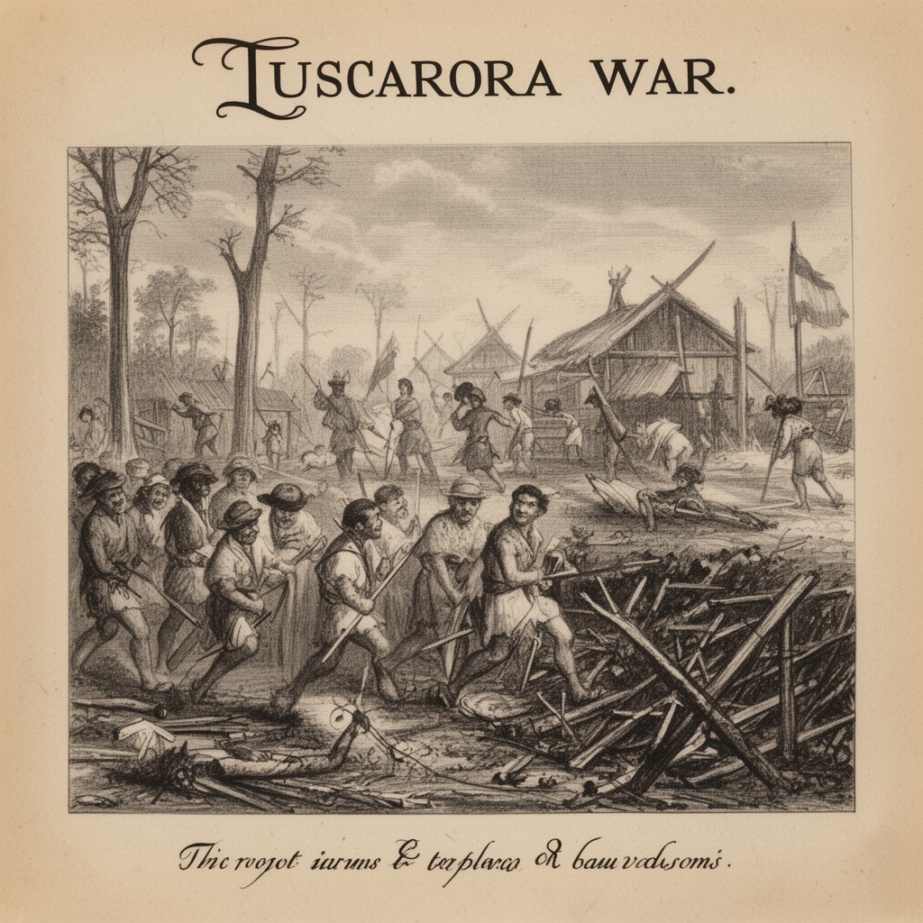 AI-generated illustration of Tuscarora War