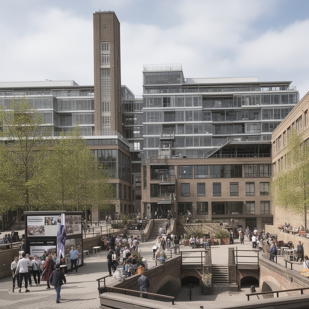 AI-generated illustration of Manchester School of Architecture