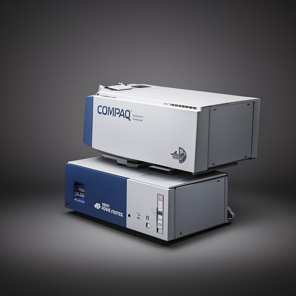 AI-generated illustration of Compaq