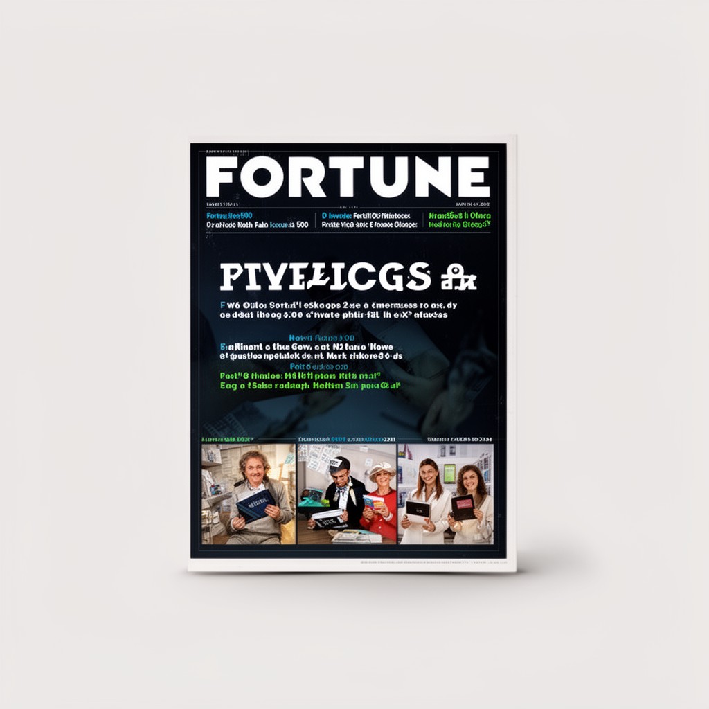 AI-generated illustration of Fortune magazine