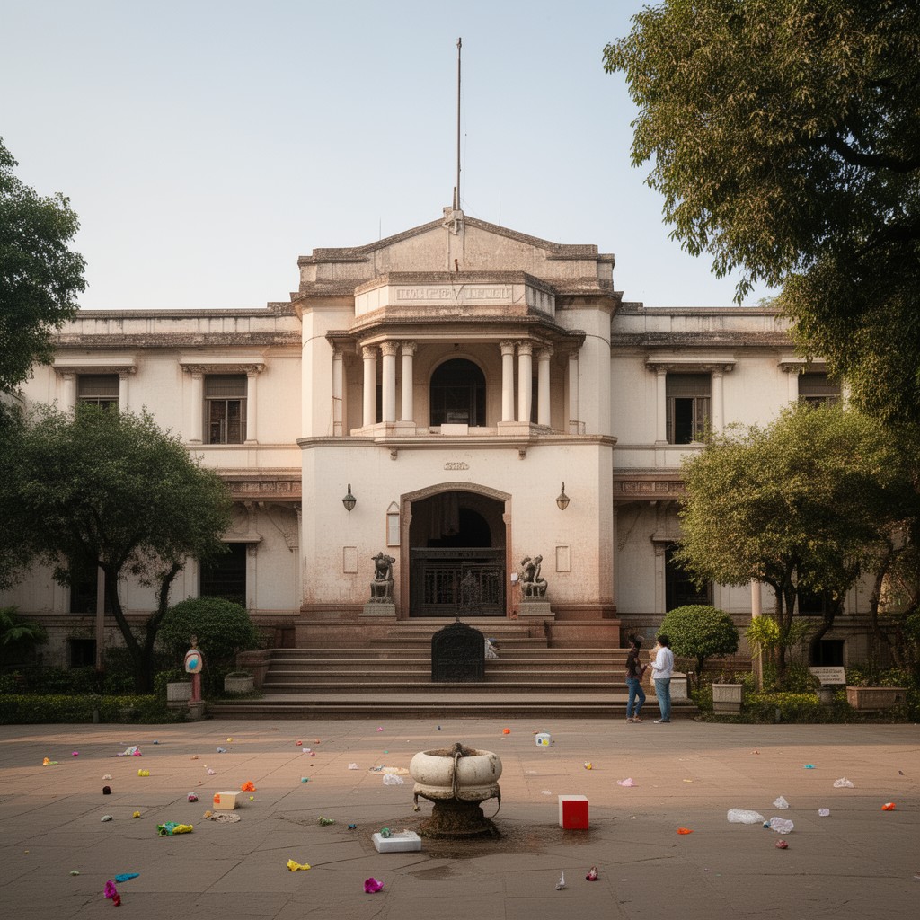 AI-generated illustration of Birla House, New Delhi