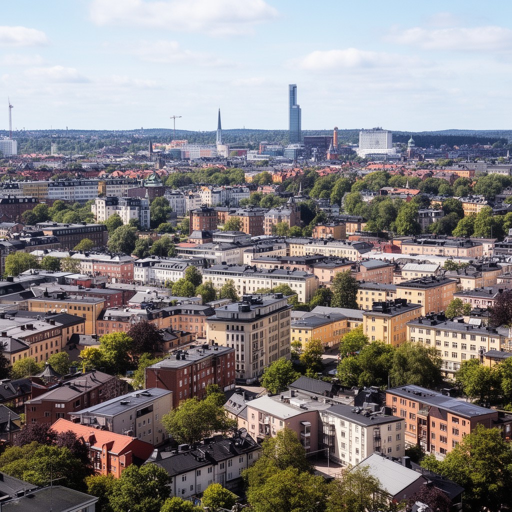 AI-generated illustration of Sundbyberg Municipality