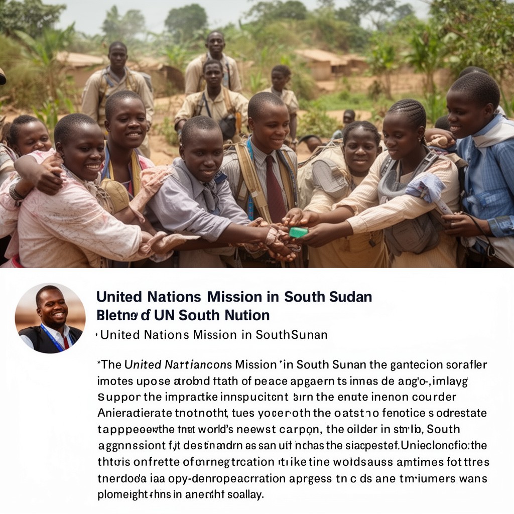 AI-generated illustration of United Nations Mission in South Sudan