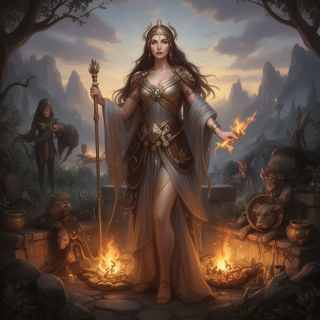 AI-generated illustration of Hestia
