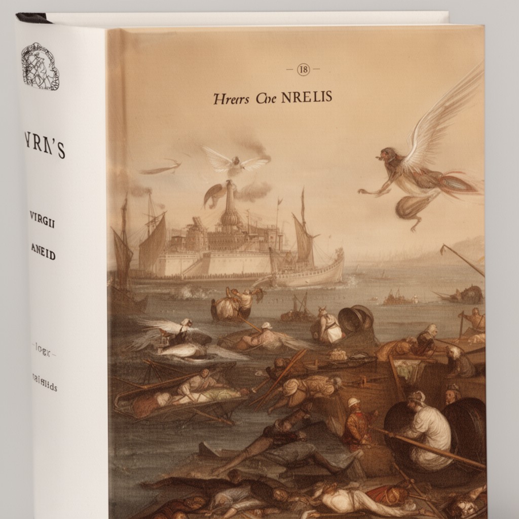 AI-generated illustration of Virgil's Aeneid