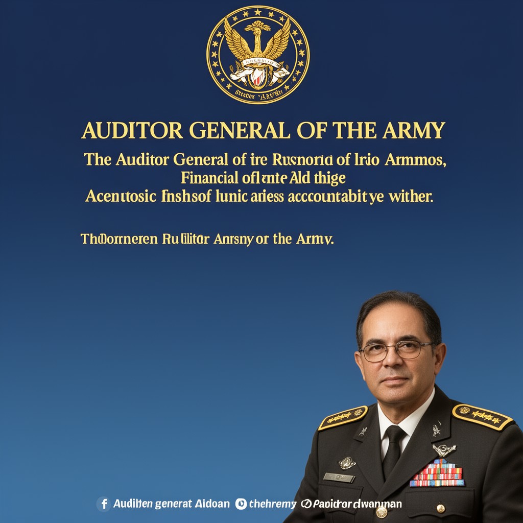 AI-generated illustration of Auditor General of the Army