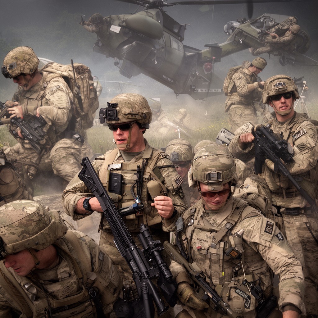 AI-generated illustration of 2nd Ranger Battalion