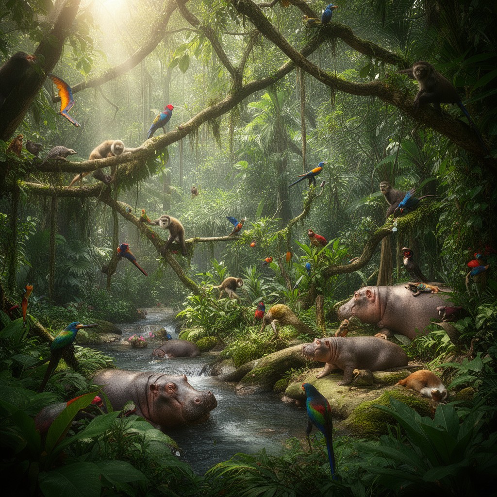 AI-generated illustration of Lost Forest