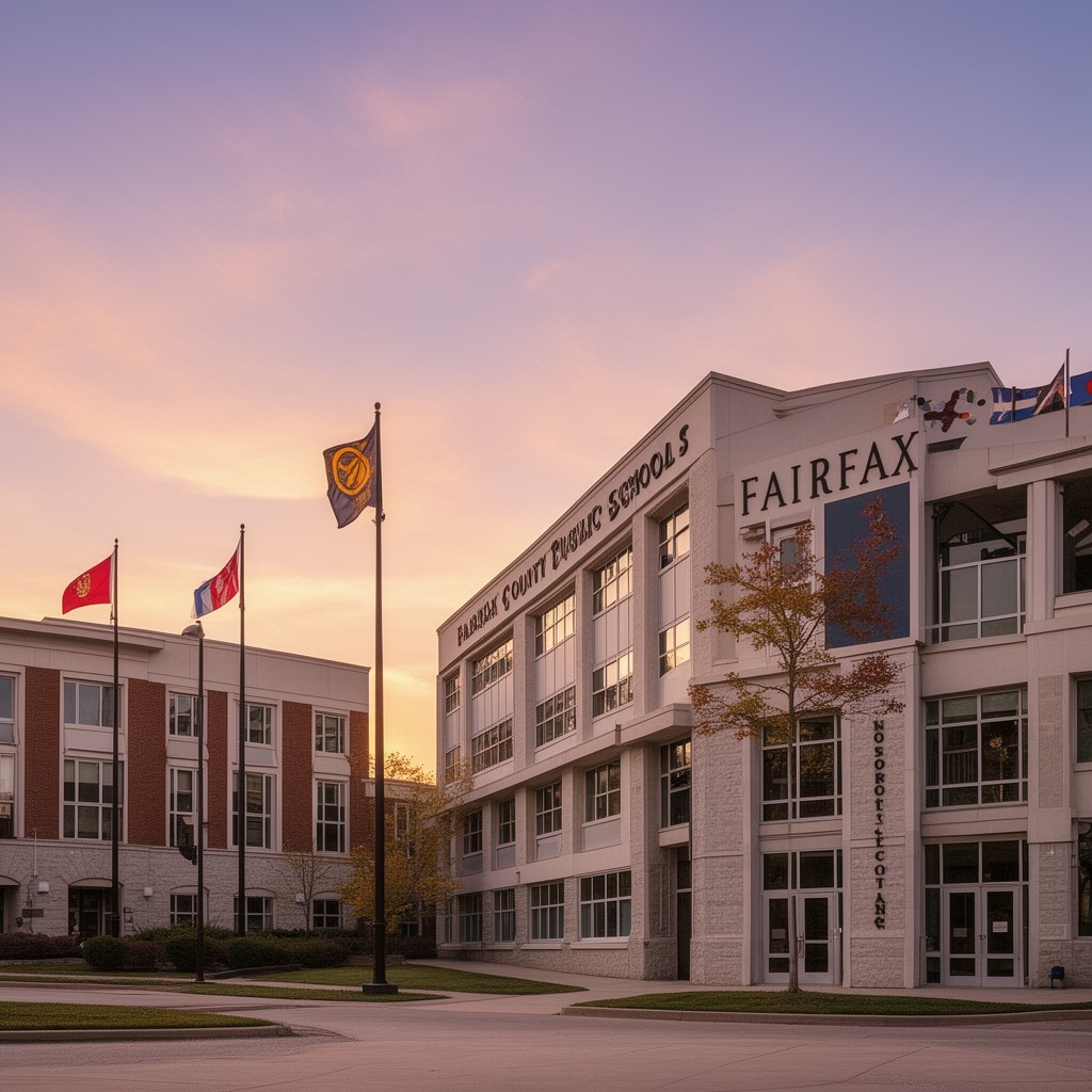 AI-generated illustration of Fairfax County Public Schools