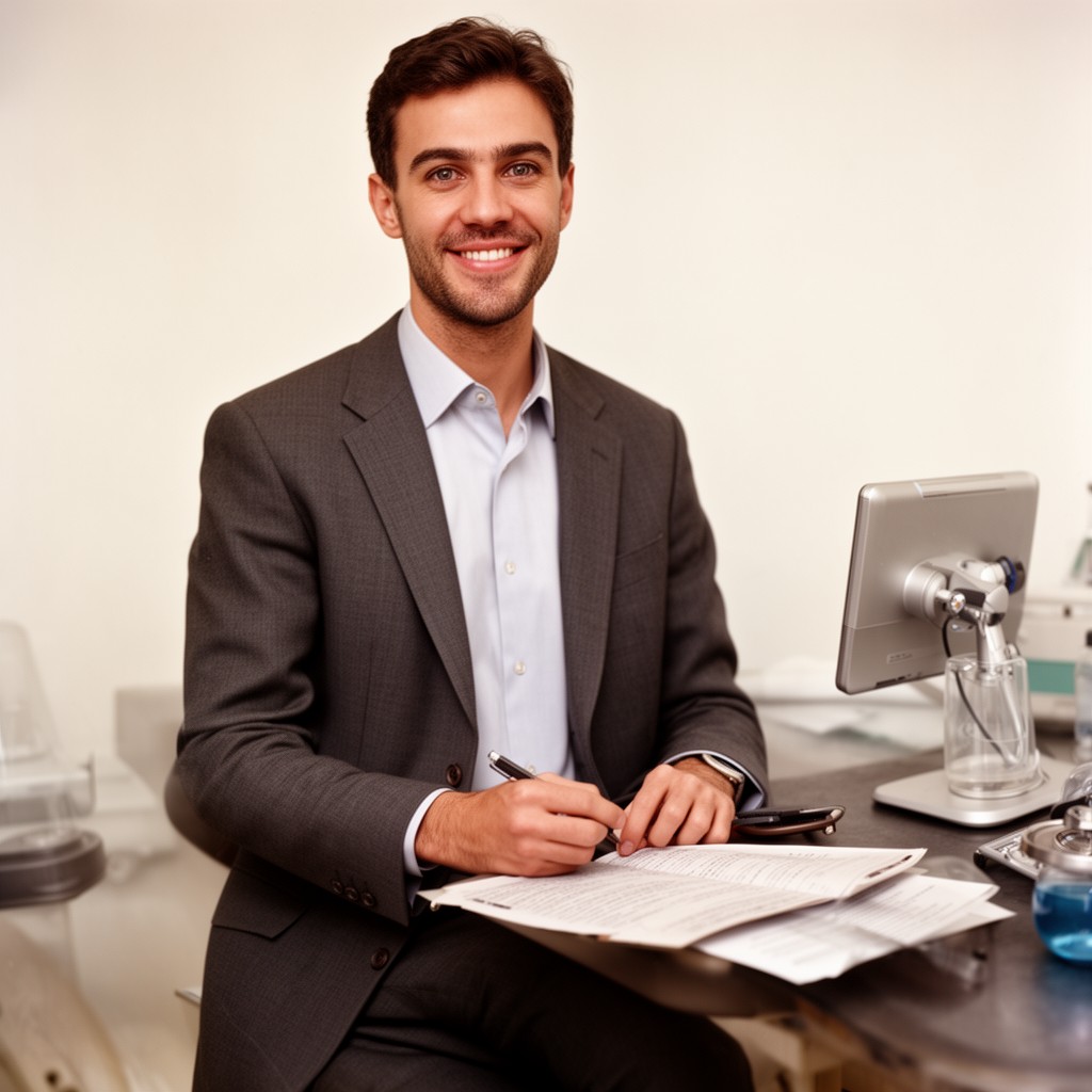 AI-generated illustration of Charles Best