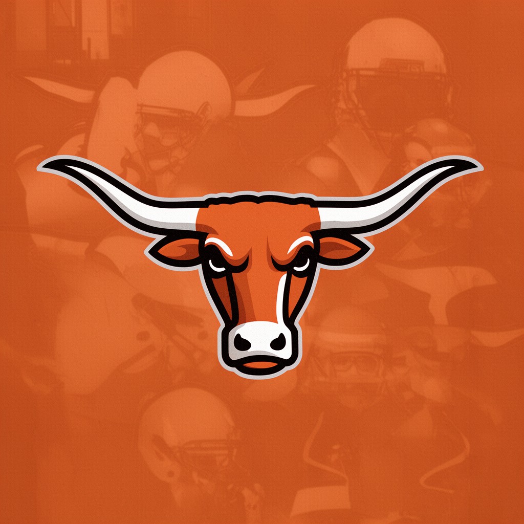 AI-generated illustration of Texas Longhorns