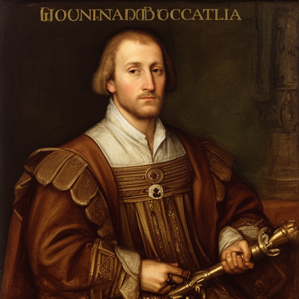 AI-generated illustration of Giovanni Boccaccio
