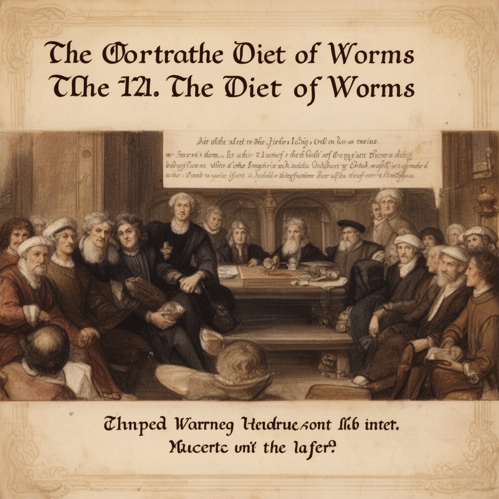 AI-generated illustration of Diet of Worms