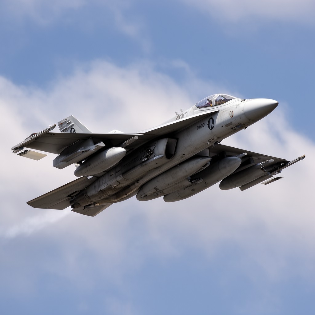 AI-generated illustration of CF-18 Hornet