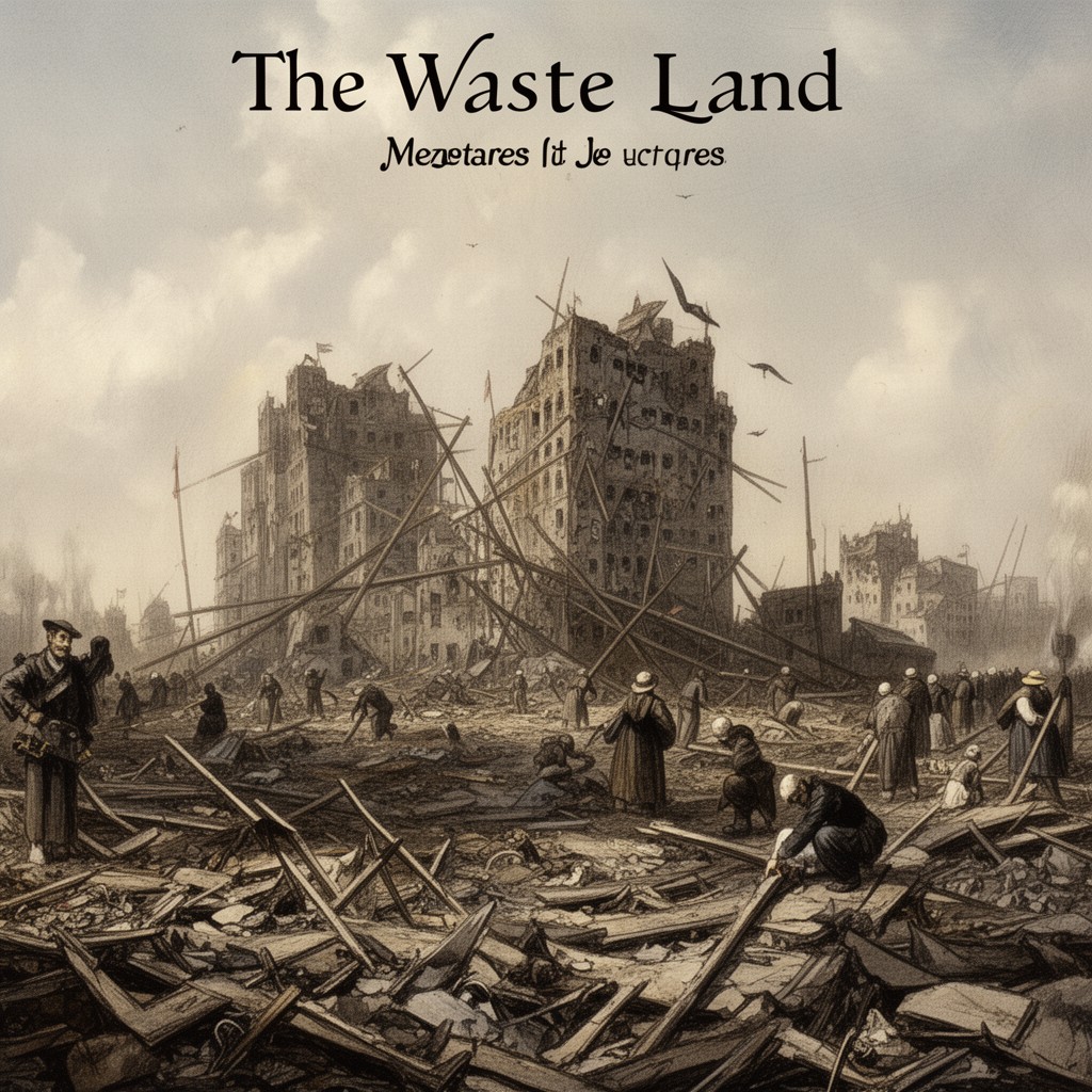 AI-generated illustration of The Waste Land