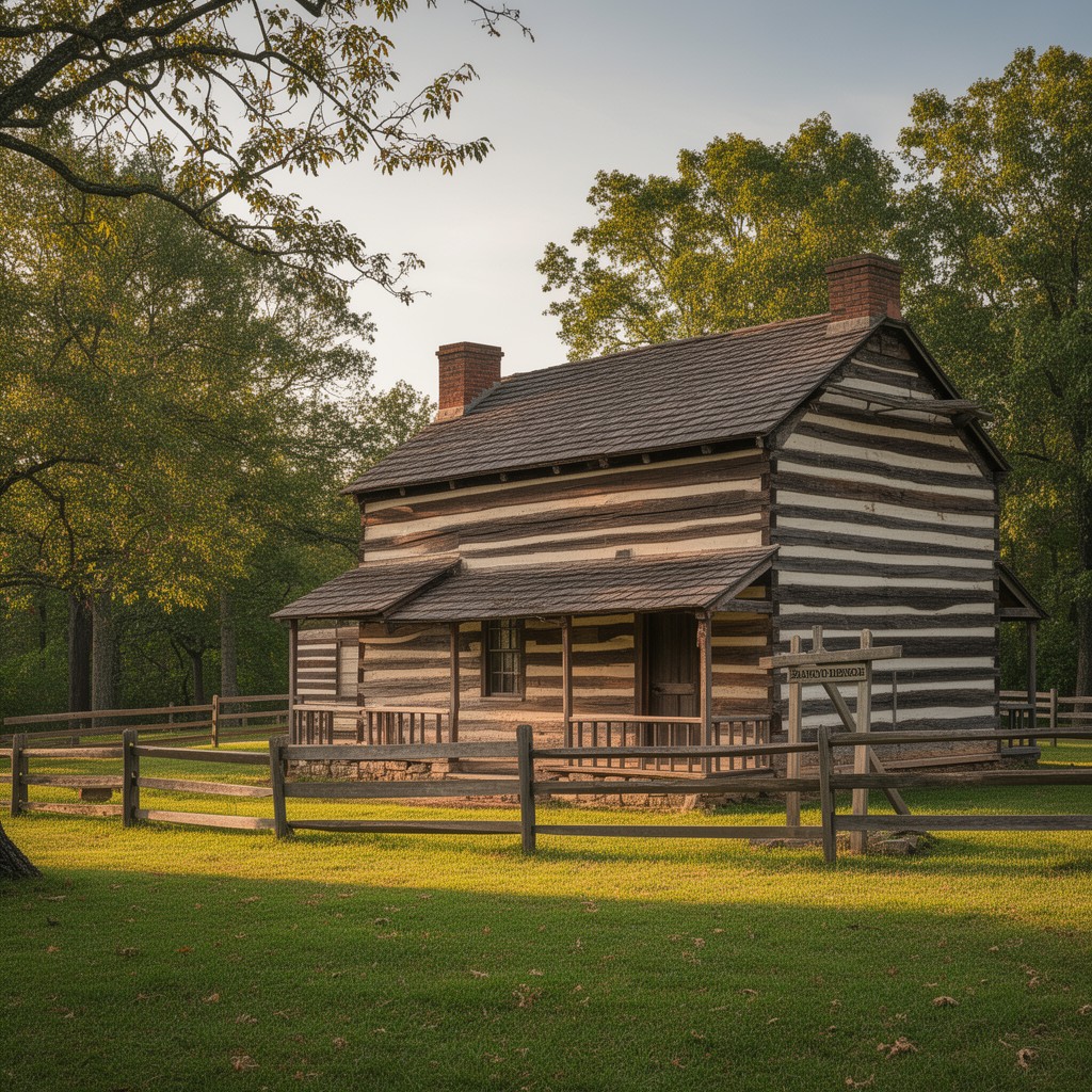 AI-generated illustration of Abraham Lincoln Birthplace National Historical Park