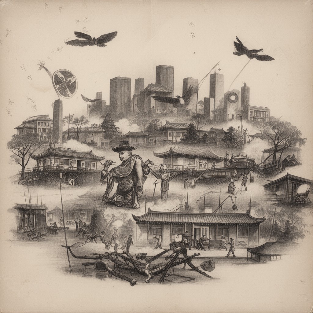 AI-generated illustration of Manchukuo